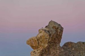 A rock that resembles a camel head.